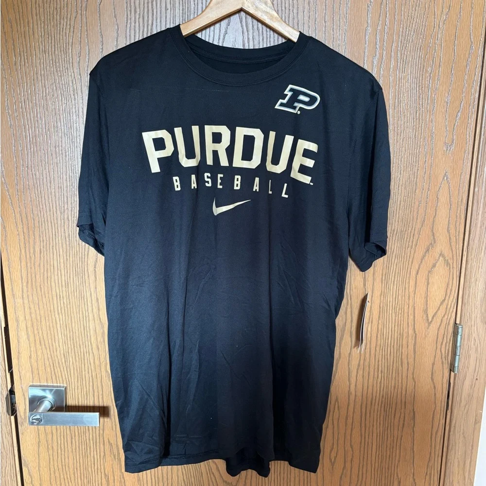 Nike Black Dri-FIT Tee Purdue Baseball
